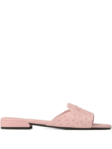Sandale Jimmy Choo din piele fără toc roz