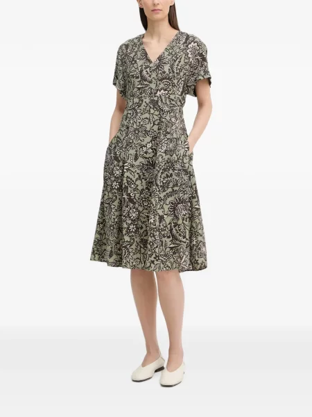 Rochie midi Marc O'polo cu model floral cu imagine verde