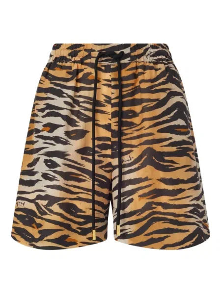 Szorty Pinko w paski pomarańczowe