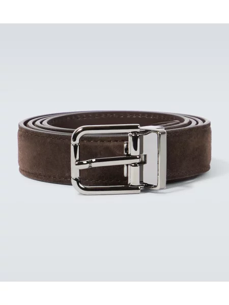 Curea Dolce&gabbana din piele de căprioară negru