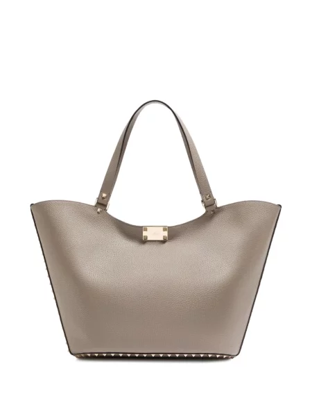 Geantă shopper Valentino Garavani gri