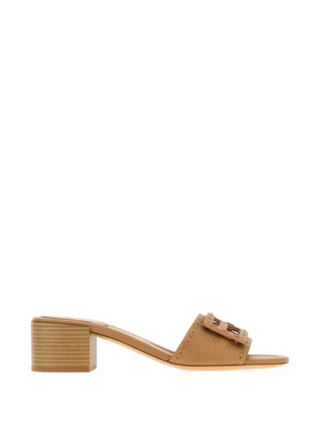 Papuci tip mules Fendi din piele