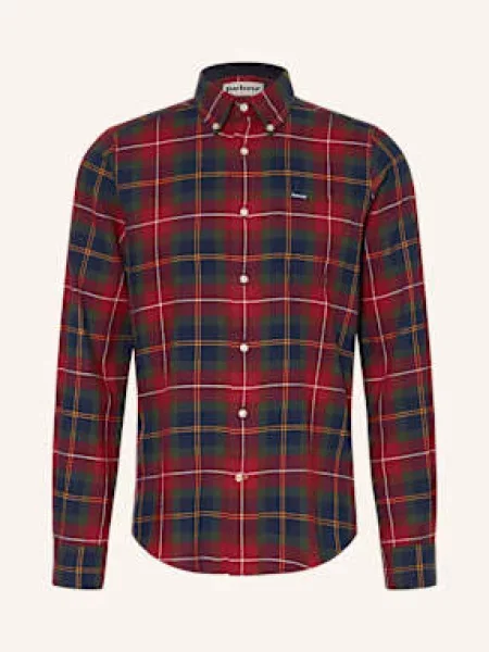 Barbour Koszula Tailored Fit rot czerwona