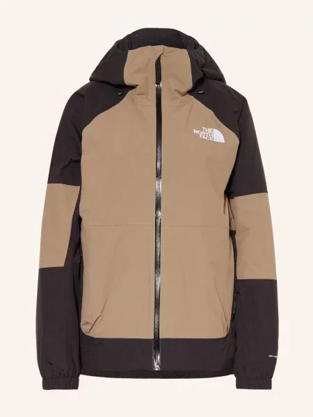 The North Face Lyžařská Bunda Slaydee tmavě hnědá béžová