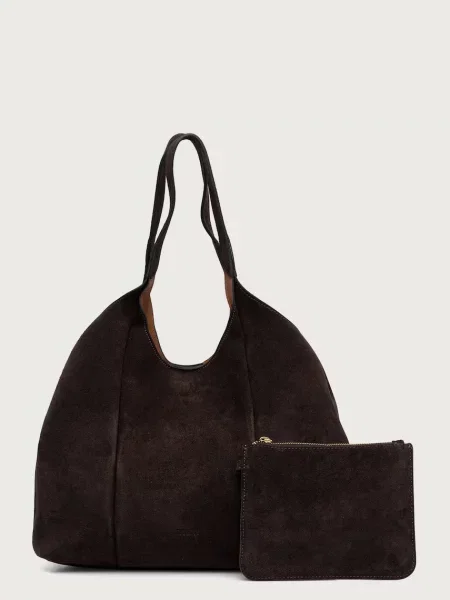 Seventy Venezia geantă shopper pentru femei din piele întoarsă maro
