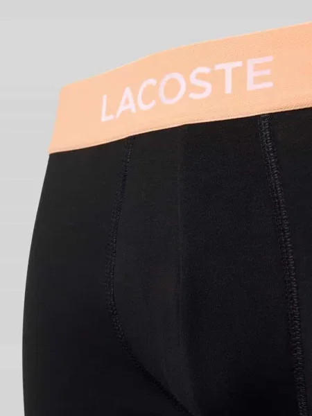 Obcisłe bokserki z mieszanka bawełny w Lacoste czarne