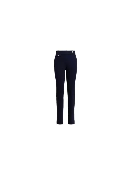 Skinny proste spodnie Lauren Ralph Lauren niebieskie