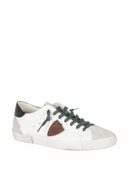 Sneakerși Philippe Model Paris cu autograf alb