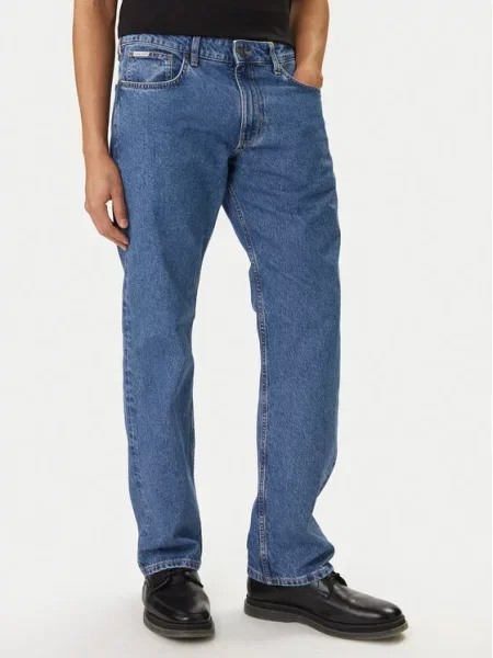 Guess Jeans Jeans hlače Straight Fit modra