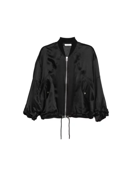 Kurtka bomber Co szyfonowy czarny