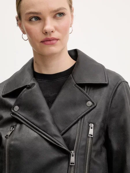 Tommy Jeans Рокерско яке черно