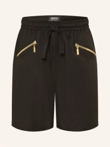 Barbour International Szorty Brianna schwarz czarne