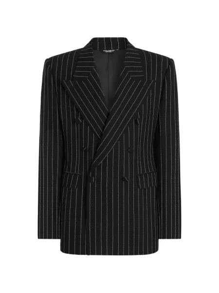 Sacou Dolce & Gabbana cu două rânduri de nasturi negru