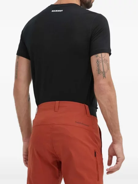 Pantaloni scurți Peak Performance cu imagine portocaliu