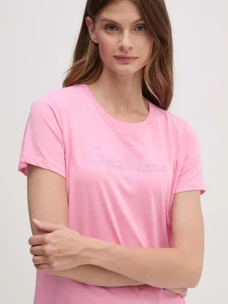 Pepe Jeans tričko ESPE růžové