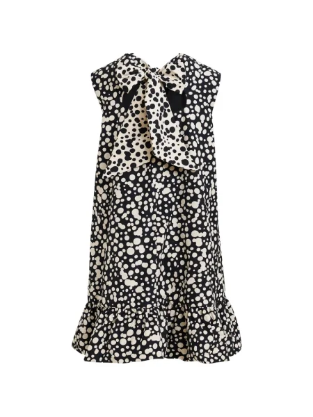 Rochie mini Essentiel Antwerp cu volane de costum negru