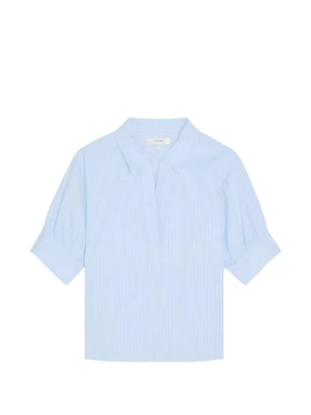 Gulerat top Frame cu dungi albastru