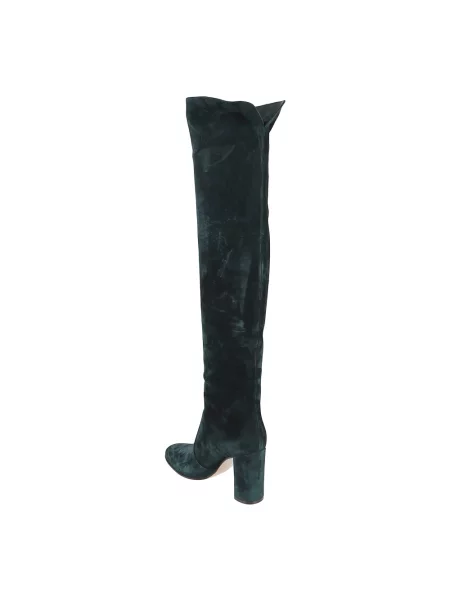 Kozaki Gianvito Rossi zamszowe zielone