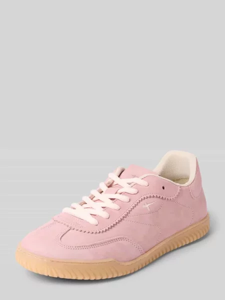 Sneakersy z prawdziwej skóry Tamaris różowe