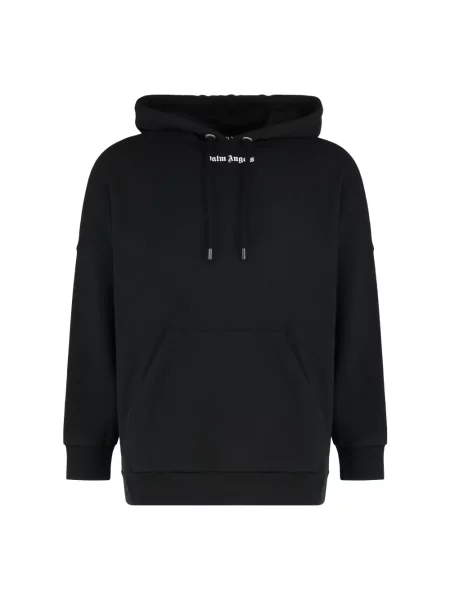 Bluza z kapturem Palm Angels klasyczna z logo czarna