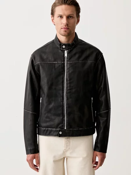 Karl Lagerfeld Jeans geacă de tranziție pentru bărbați negru