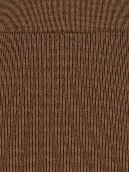 Fustă midi Max Mara tricotate maro