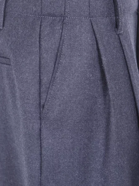Cu centură pantaloni Alberta Ferretti gri