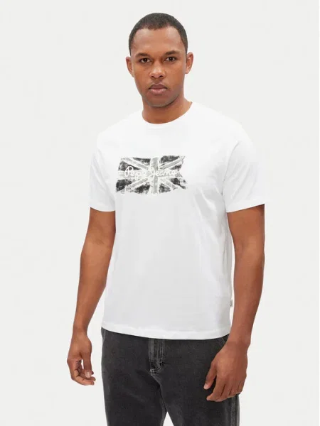 Pepe Jeans tričko Pepe Jeans FLAG BW biela