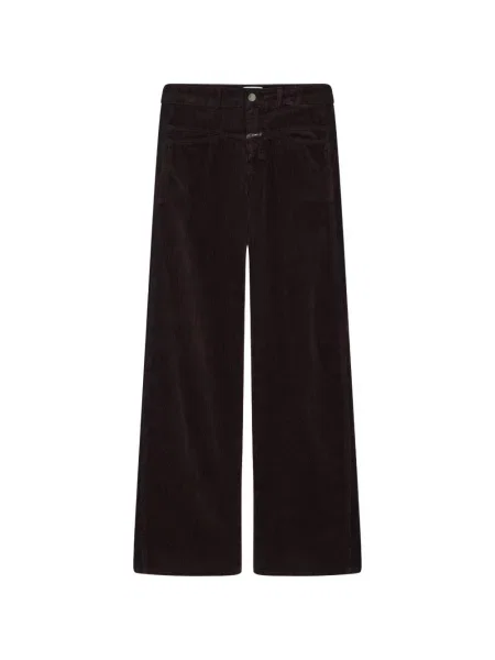 Pantaloni Closed de catifea cord maro