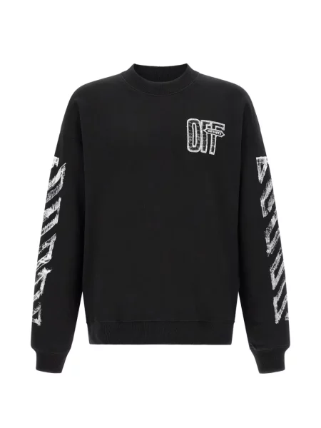 Суитчър Off-white с принт бяло