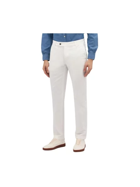 Сhinosy Brooks Brothers ze stretchu białe