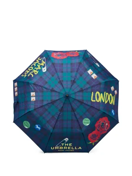 Umbrelă Marc Jacobs albastru