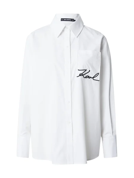 Karl Lagerfeld Bluză negru alb
