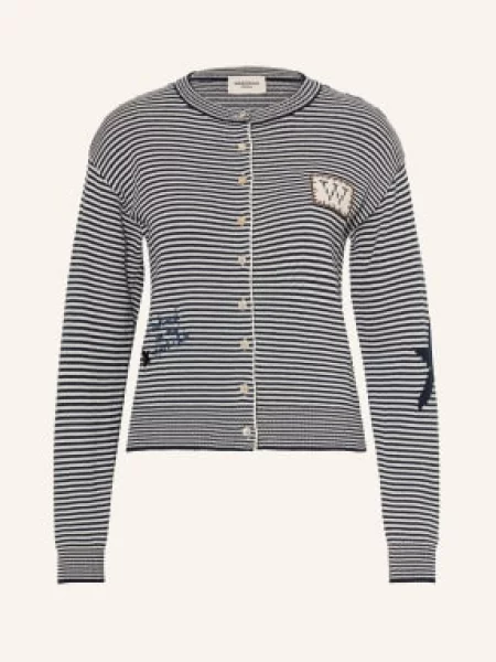 Weekend Max Mara Kardigan Teiera blau biały