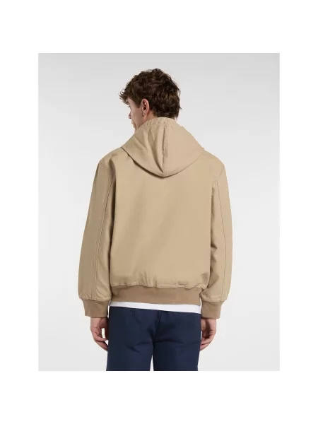 Plátěná mikina s kapucňou Dickies s kapucňou béžová