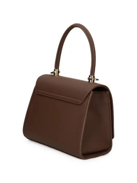 Shopper torbica Love Moschino s autogramom smeđa