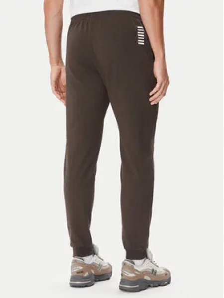 Emporio Armani Spodnji del trenirke PJVRZ Temno rjava