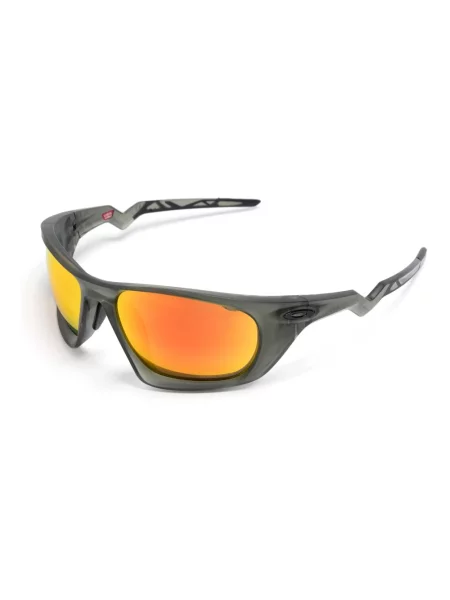 Okulary Oakley Lateralis Matte Olive Ink z soczewkami Prizm Ruby zielone