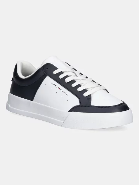 Маратонки Tommy Hilfiger TH COURT MIX LTH тъмносиньо бяло