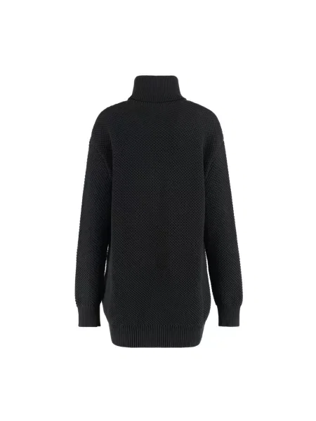 Sweter z golfem Versace do golfa czarny