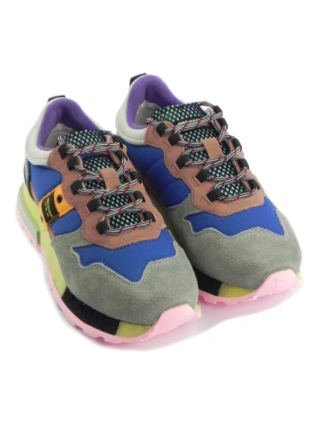 Sneakersy Blauer skórzane niebieskie