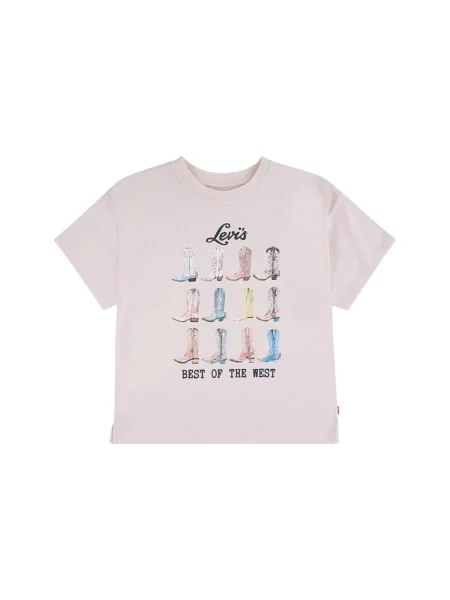 Levi's Kids Tričko LEVI'S kids LVG BOOTS OVERSIZED SS TEE T-SHIRT' pink