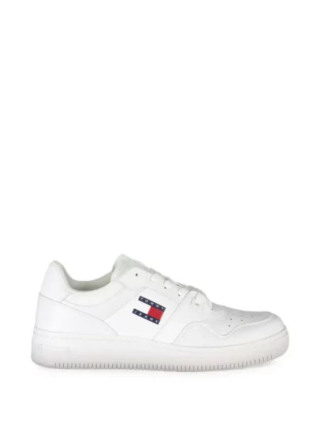 Sneakerși Tommy Hilfiger cu autograf alb