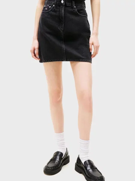 Джинсовая юбка Tommy Jeans черная
