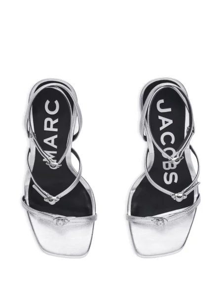Pantofi cu toc Marc Jacobs argintiu