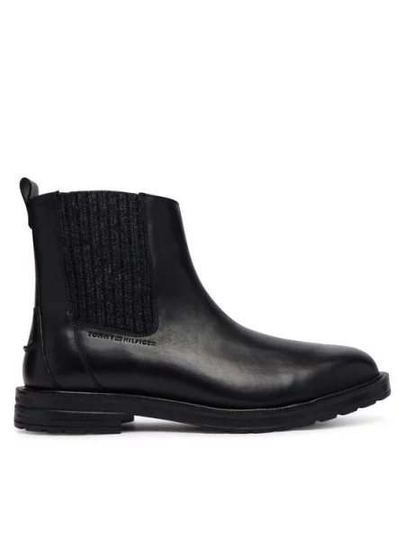 Polokozačky Tommy Hilfiger černé