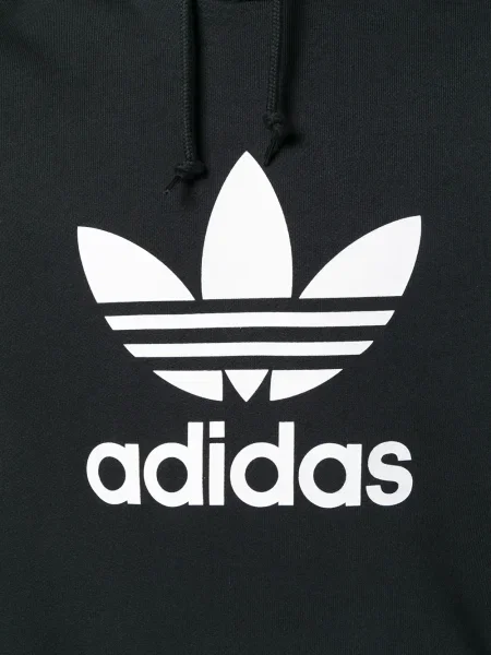 Hanorac cu glugă Adidas negru