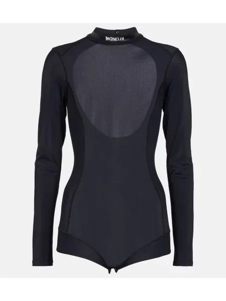 Body Moncler din jerseu negru