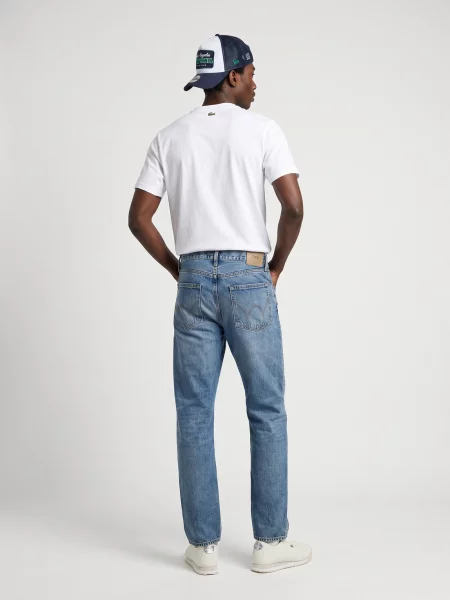 Tricou Lacoste din jerseu alb
