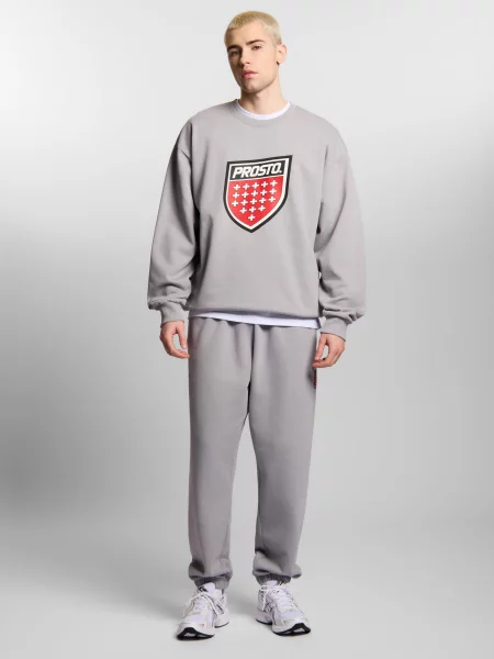 Bluza sportowa Prosto Shield Big bez kaptura szara